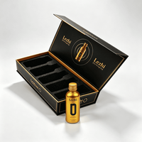 Boîte cadeau magnétique personnalisée pour bouteille de boisson, emballage en papier de luxe pour bière, soda, boisson énergisante avec doublure en éponge personnalisée