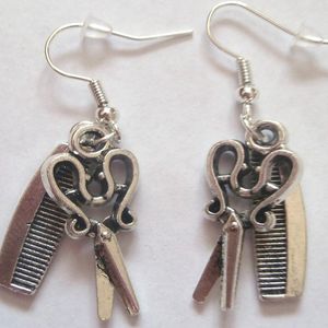 Tailor Sewing Machine <strong>Earring</strong> Asymmetrical <strong>Earrings</strong> Scissors Comb Measuring <strong>Tape</strong> Dangle <strong>Earrings</strong> Women Fashion Jewelry - Product Image 4