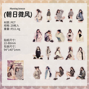 20 Tờ/Gói Thời Trang Vật Nuôi Nhân Vật Sticker Gói Cho Viết Tay Máy Tính Xách Tay Chất Lượng Cao Viết Tay Máy Tính Xách Tay - Product Image 6