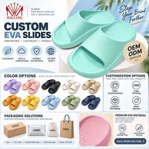 Sandales plates tendance en EVA, tongs personnalisables, couleurs variées, semelle épaisse, douces et confortables - Product Image 3