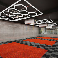 Precio barato, fábrica profesional, luz Led hexagonal personalizada, luces detalladas para coche, luz de panal para taller