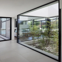 Ventanas Grandes de Aluminio de Piso a Techo con Vista Panorámica, Estilo de Ventana Panorámica Extra Grande de Vidrio Fijo
