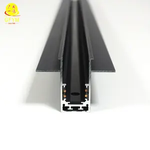 Fábrica preço de atacado GUANGFA lâmpada faixa 20 série Oculto Magnetic Track Light Rail Led Para iluminação comercial trilho