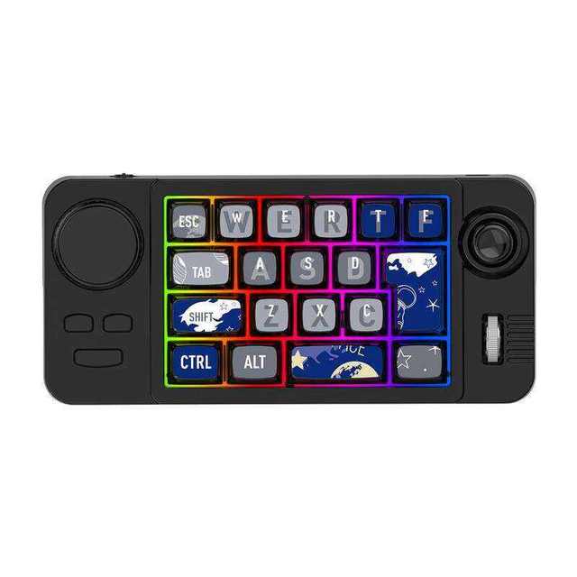 ANCREU Mechanical Gaming RGB Backlit Full Hot Swappable Keys Keyboard USB Type-C Interface 2.4G/BT/Wired for Desktop/Laptop/PC