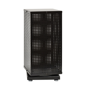 حامل عرض دوار معدني أسود للطاولات، مناسب للمغناطيسات والخطافات وسلاسل المفاتيح والإكسسوارات الصغيرة - Product Image 3