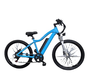 Bicicleta Eléctrica Urbana Ligera para Adultos, Motor Central de 250W, Neumáticos 26*2.215, Batería de Litio de 48V 8AH, Frenos de Disco, 21 Velocidades, Aluminio - Product Image 3