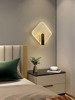 Nouvelles appliques murales LED minimalistes de style nordique de luxe léger pour couloirs, escaliers, salons, chambres parentales et têtes de lit