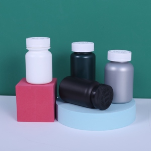 Bouteille en HDPE blanche de qualité alimentaire 100 ml de qualité pharmaceutique avec personnalisation possible pour pilules, compléments alimentaires, capsules, médicaments - Product Image 6