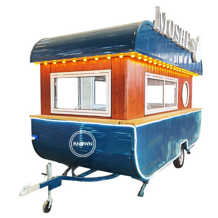 OEM Customized Multi-functional Food Trailer Unique Ship Hot Dog Cart Portable Solar Food Truck for Sale Europe