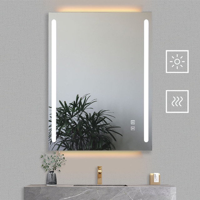 High-quality Rectangle Antifog Protective Film for Glasses LED Strip Light Bath Anti Fog Mirror Smart Bathroom Mirrors