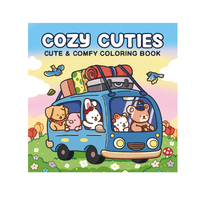 Livre de coloriage personnalisé recyclable avec des motifs de dessins animés mignons, format carré, pour enfants, pour améliorer la concentration