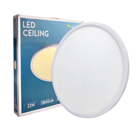 Plafonnier en plastique led couverture forme ronde moderne réglable 22w 18w plafond en surface avec lumière luxe pour le salon