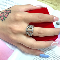 Bagues tendance punk en acier inoxydable pour femmes, bijoux géométriques à la mode, accessoires Mexique