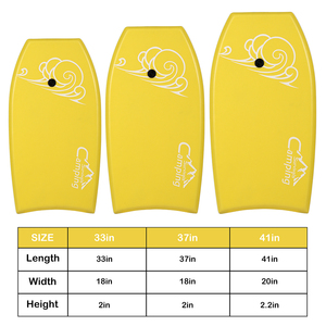 Planche de surf jaune de 25 kg, 37 pouces, pour les jeunes et les enfants, loisirs aquatiques - Product Image 4