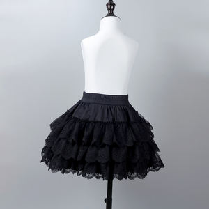 Usine de haute qualité 15 Couleurs-Offre Spéciale <span class=keywords><strong>Court</strong></span> <span class=keywords><strong>Jupon</strong></span> Pour Le Mariage Une LIGNE Vintage Tulle Noir et <span class=keywords><strong>blanc</strong></span> fleur fille robes - Product Image 2