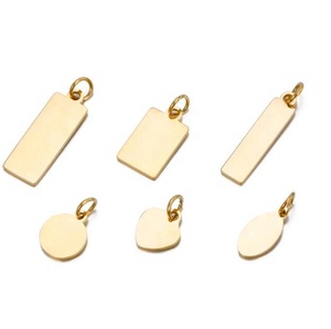 Thẻ Biểu Tượng Tùy Chỉnh Bằng Thép Không Gỉ Nghĩa Ô Aceon Charm Đơn Giản Cho Vòng Cổ Vòng Tay Thẻ Logo Thương Hiệu Trang Sức Tên Lủng Lẳng Nhỏ - Product Image 1