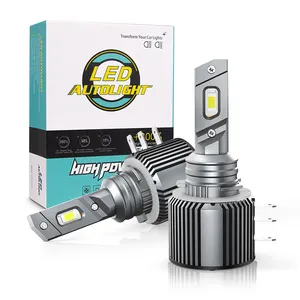 RCJ LED Headlights H15 Canbus 8000K 100W LED Headlight Bulbs DRL LED Daytime Running Light Luces LED H15 Car LED Headlights