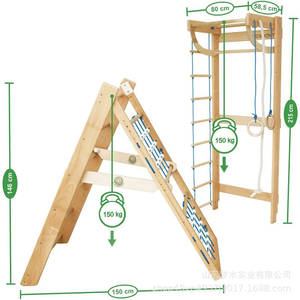 Tout-petits jouet balançoires ensembles <span class=keywords><strong>escalade</strong></span> en bois massif barre de singe mural intérieur aire de jeux en bois corde cadre d'<span class=keywords><strong>escalade</strong></span> grand - Product Image 4