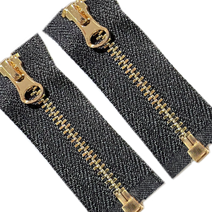 하이 퀄리티 맞춤형 자동 잠금 지퍼 의류 및 신발 황동 및 니켈 소재 오픈 엔드 금속 - Product Image 4