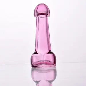 90ml 3oz विशेष रात क्लब के लिए लिंग आकार कांच की बोतल