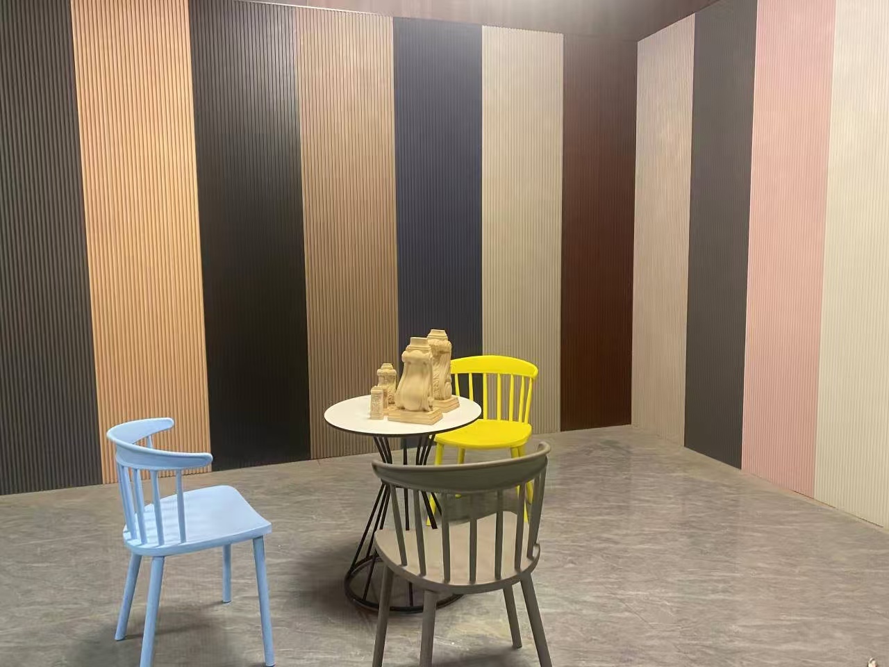 Fluted Interior Design 3D Wall Decor Siding Plank Sandwich Board Solid ...