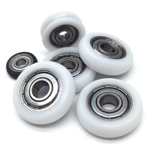 BSR69622-10 Nylon nhựa ròng rọc bánh xe 6x22x10mm hướng dẫn mang ròng rọc đường sắt bóng bánh xe cho lái xe thiết bị cơ khí - Product Image 1