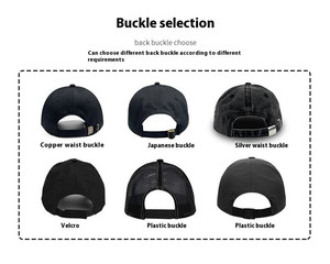 Gorra de Béisbol de Algodón de 6 Paneles con Logotipo Personalizado, Ajustable, Unisex, de Color Sólido, Informal, para Adultos - Product Image 4