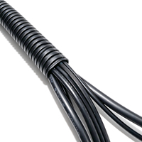 Gaine de protection flexible pour faisceau de câbles automobile, tube corrugué fendu pour câblage de voiture