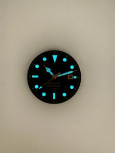 ساعة غوص رجالية, ساعة غوص رجالية مقاومة للماء بدرجة عالية ، ساعة يد من البرونز مقاس 8 مع مؤشر BGW9 مضيء للغاية على قرص سيراميك أسود - Product Image 4