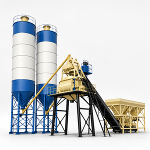 Centrale à béton prête à l'emploi Corey HZS50 à commande PLC et moteur, ligne de production automatique - Product Image 1