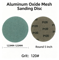 Disque de ponçage Fortunebrasive 5 pouces en oxyde d'aluminium avec fixation auto-agrippante, grain 80-600, anti-colmatage, pour polissage de peinture automobile et de cloisons sèches