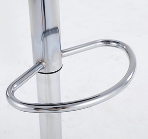 Bán buôn da ăn trắng <span class=keywords><strong>Bar</strong></span> ghế PU xoay ghế mà không có bánh xe - Product Image 4