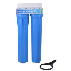 NW-BRK02 Elektrisches Manuelles Doppel-Wasserfiltrationssystem 20 Zoll Blaues Gehäuse mit Wasserhahn 1 Jahr Garantie für Haus und Außenbereich - Product Image 1