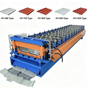 เครื่องขึ้นรูปแผ่นหลังคาเหล็กอัตโนมัติ IBR แบบสองชั้น แผ่นเหล็กม้วนเย็น - Product Image 1