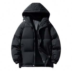 Chaqueta de Plumón con Capucha para Hombre, Estilo Casual, Gruesa, Multifuncional, de Color Sólido, con Cierre - Product Image 5