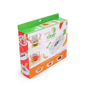 4 Color Printing Carton Box Fruit Vegetable Cutter Slicer Custom Design Carton Packaging Box cardboard Fruit Display