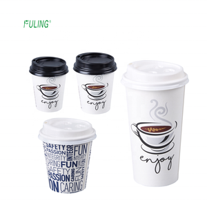 Tasses à café en papier <span class=keywords><strong>de</strong></span> Pla <span class=keywords><strong>de</strong></span> crème glacée jetables blanches compostables imprimées en <span class=keywords><strong>verre</strong></span> <span class=keywords><strong>de</strong></span> papier <span class=keywords><strong>de</strong></span> jus biodégradable écologique - Product Image 3