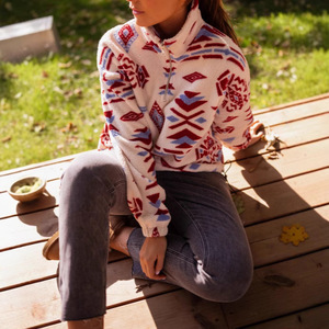 <span class=keywords><strong>Felpa</strong></span> in <span class=keywords><strong>peluche</strong></span> autunnale Casual Anti-Pilling Anti-strizzacervelli con stampa geometrica azteca occidentale da <span class=keywords><strong>donna</strong></span> 2025 - Product Image 2