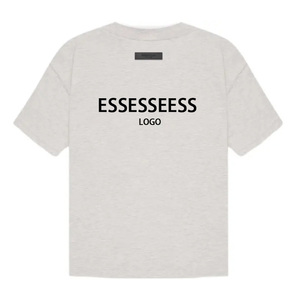 Camiseta de algodón unisex de manga corta con estampado de <span class=keywords><strong>palabras</strong></span> de silicona en el pecho, estilo urbano, para verano - Product Image 6