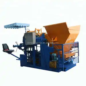 The mobile brick making machine does not need a pallet hollow brick machines QTM 10-15