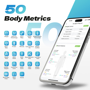 Yolanda Neue 8-Elektroden Intelligente Körperfettwaage 50 Körperparameter Gesundheitsmonitor Geeignet für Haushalt Fitnessstudios Kliniken - Product Image 2