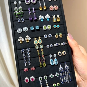 Pendientes estilo coreano para mujer moissanite boucles d'oreilles hommes plata ley 925 boucles d'oreilles coquille cadenas y arete para regalar - Product Image 1