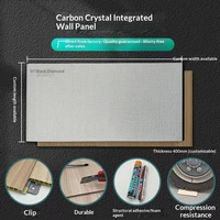 Nouveaux panneaux muraux intérieurs décoratifs en cristal de carbone, insonorisés, imperméables, résistants à l'humidité, sans joint, pour la maison, installation facile