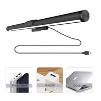 Lámpara de Escritorio LED Moderna de 30CM/40CM, Alimentada por USB, Regulable, Cuidado de la Vista, para Lectura Electrónica y Cocina, Cuerpo de ABS, Control Táctil, Pantalla Negra DIY, CRI85