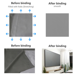 120 Inch Portable Simple Projector Outdoor Polyester Soft Curtain HD 4K Movie <strong>Projection</strong> <strong>Screen</strong> Soft <strong>Screen</strong> HD20 - Product Image 2