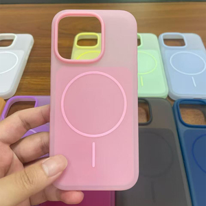 เคสโทรศัพท์ซิลิโคนแม่เหล็ก GS008 รุ่นทันสมัย สำหรับ iPhone 11 12 13 14 15 16 17 Pro Max ป้องกันการแตก แบบด้าน - Product Image 2