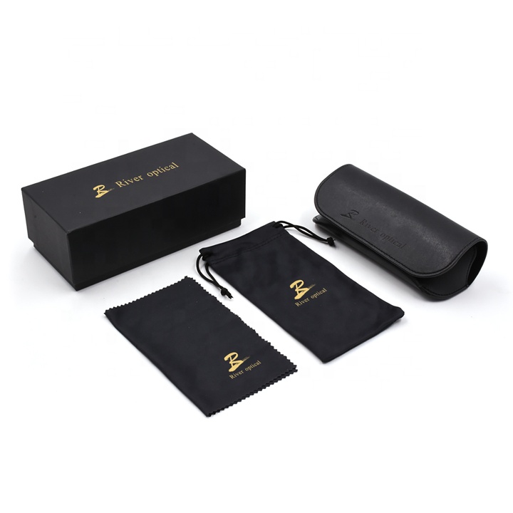 Складной футляр для очков из искусственной кожи с логотипом на заказ