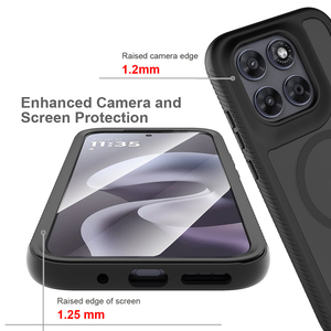 Robuste 360 °   Étui de protection intégrale pour Motorola G77, <span class=keywords><strong>coque</strong></span> robuste antichoc avec protection d'écran intégrée, anneau magnétique - Product Image 3