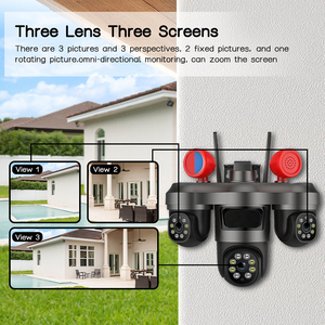 Rscamtom New Arrival 3 ống kính <span class=keywords><strong>Wifi</strong></span> máy ảnh 15MP UHD pixels tùy chỉnh loa báo động tầm nhìn ban đêm đầy đủ màu sắc an ninh máy ảnh ngoài trời - Product Image 3
