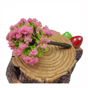 100pcs Miniature Fairy house resin <span class=keywords><strong>Mini</strong></span> Flower Tree DIY Bonsai đồ chơi trang trí cho vườn hoặc Dollhouse DIY dự án - Product Image 3